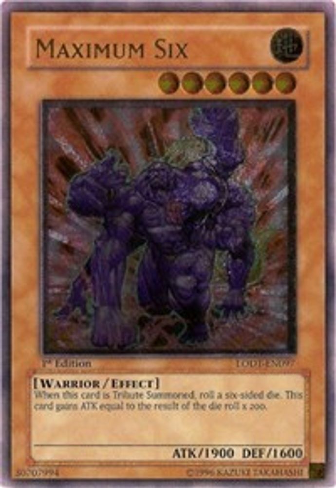 Maximum Six (UTR) (LODT-EN097) - Ultimate Rare