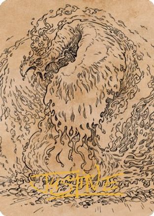 Nemesis Phoenix Art Card (Gold-Stamped Signature) (ASCLB-056) - Art Series: Commander Legends: Battle for Baldur's Gate