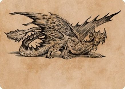 Ancient Brass Dragon Art Card (49/81) (ASCLB-049) - Art Series: Commander Legends: Battle for Baldur's Gate