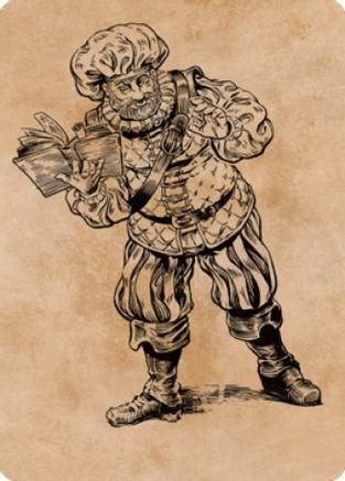 Volo, Itinerant Scholar Art Card (ASCLB-048) - Art Series: Commander Legends: Battle for Baldur's Gate