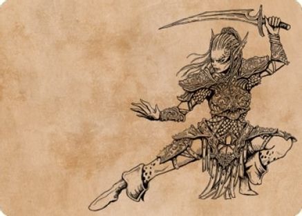 Lae'zel, Vlaakith's Champion Art Card (ASCLB-045) - Art Series: Commander Legends: Battle for Baldur's Gate
