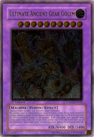 Ultimate Ancient Gear Golem (UTR) (LODT-EN043) - Ultimate Rare