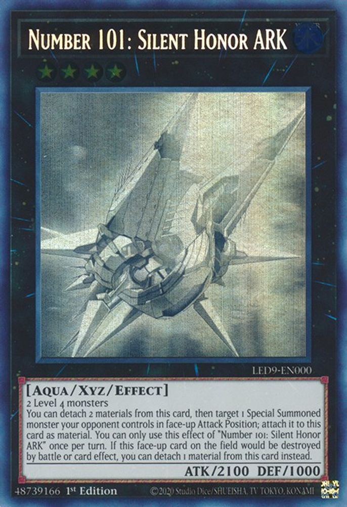 Numéro 101 : Silent Honor ARK [LED9-EN000] Ghost Rare 