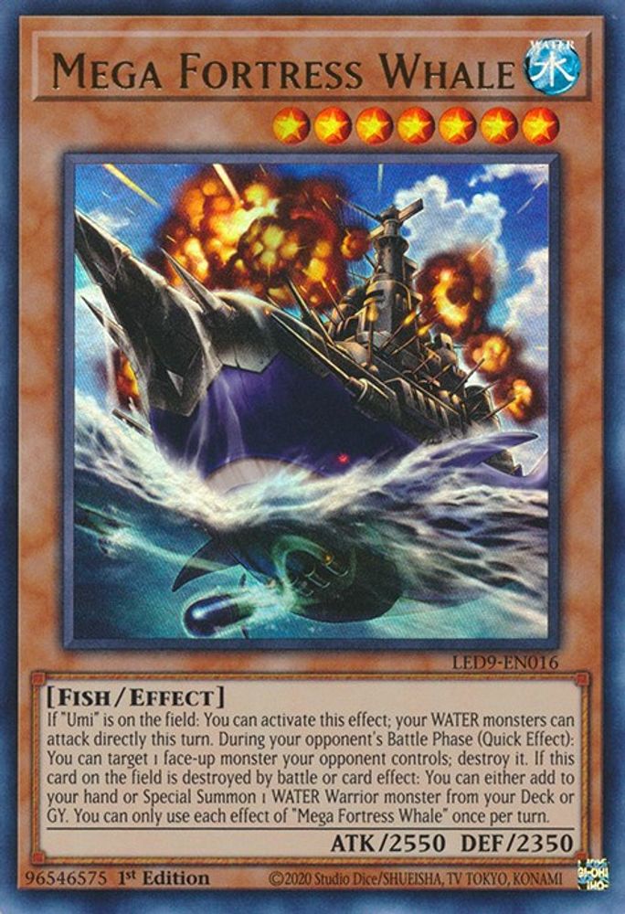 Baleine méga forteresse [LED9-EN016] ultra rare 