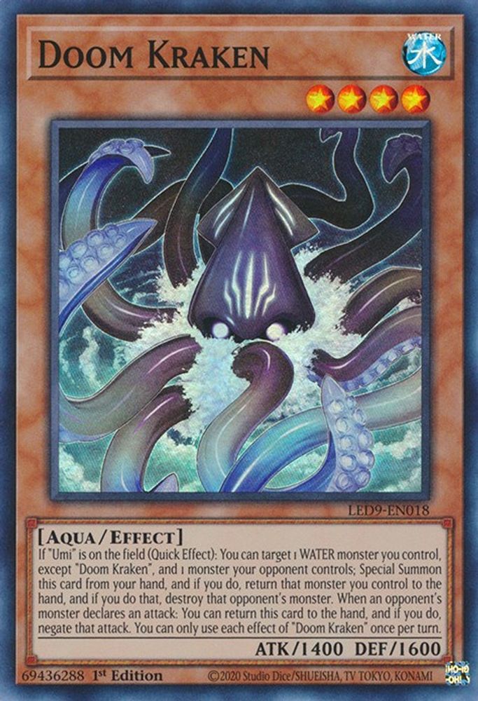 Doom Kraken (LED9-EN018) - Super Rare