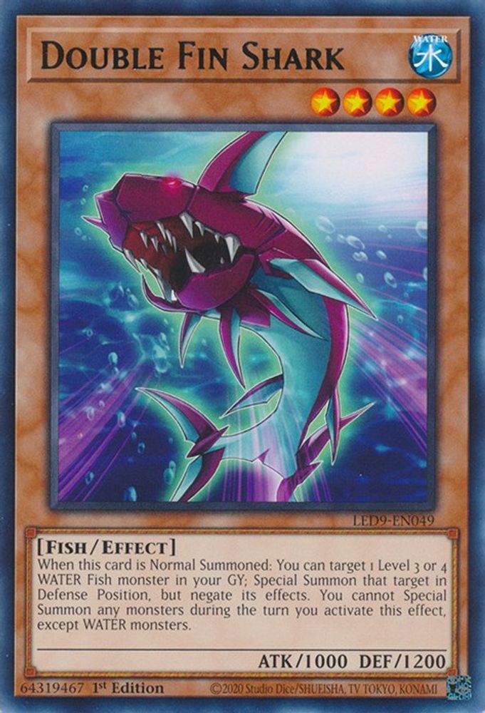 Double Fin Shark (LED9-EN049) - Rare