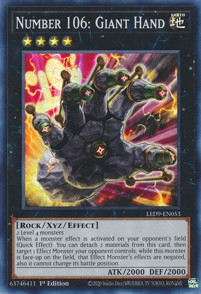 Number 106: Giant Hand (LED9-EN053) - Super Rare