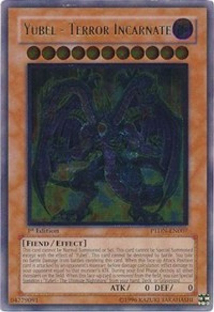 Yubel - Terror Incarnate (UTR) (PTDN-EN007) - Ultimate Rare