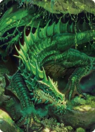 Adult Green Dragon Art Card (ASCLB-001) - Art Series: Commander Legends: Battle for Baldur's Gate