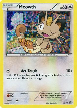 Meowth - 11/12/12  - Holofoil - Promo