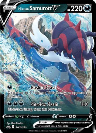 Hisuian Samurott V SWSH239  - Holofoil - Promo