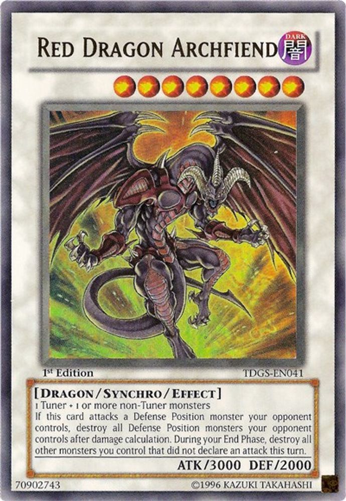 Red Dragon Archfiend (TDGS-EN041) - Ultra Rare