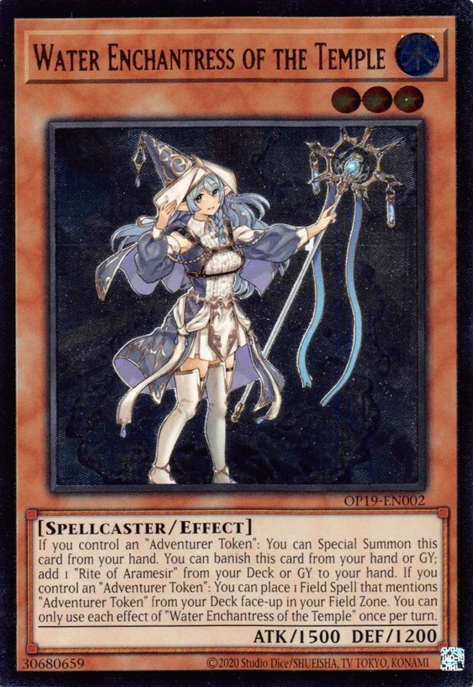 Enchanteresse d'Eau du Temple [OP19-EN002] Ultimate Rare 