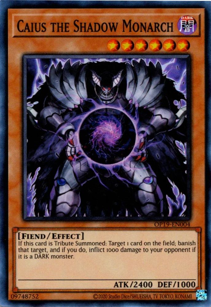 Caius le monarque de l'ombre [OP19-EN004] Super Rare 