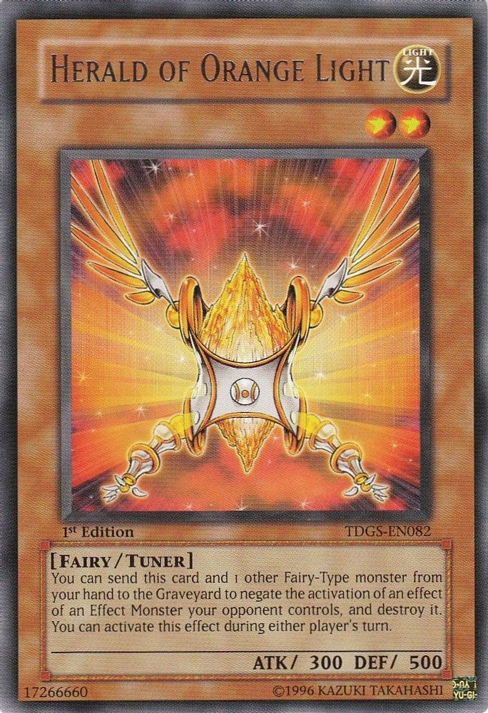 Herald of Orange Light (TDGS-EN082) - Rare