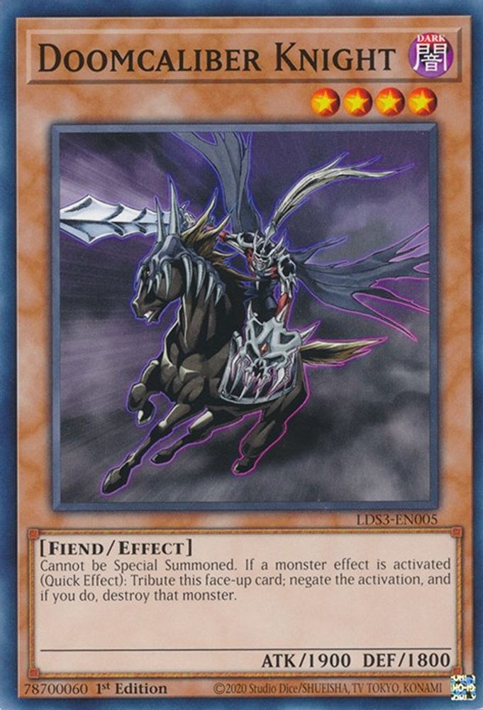 Doomcaliber Knight (LDS3-EN005) - Common
