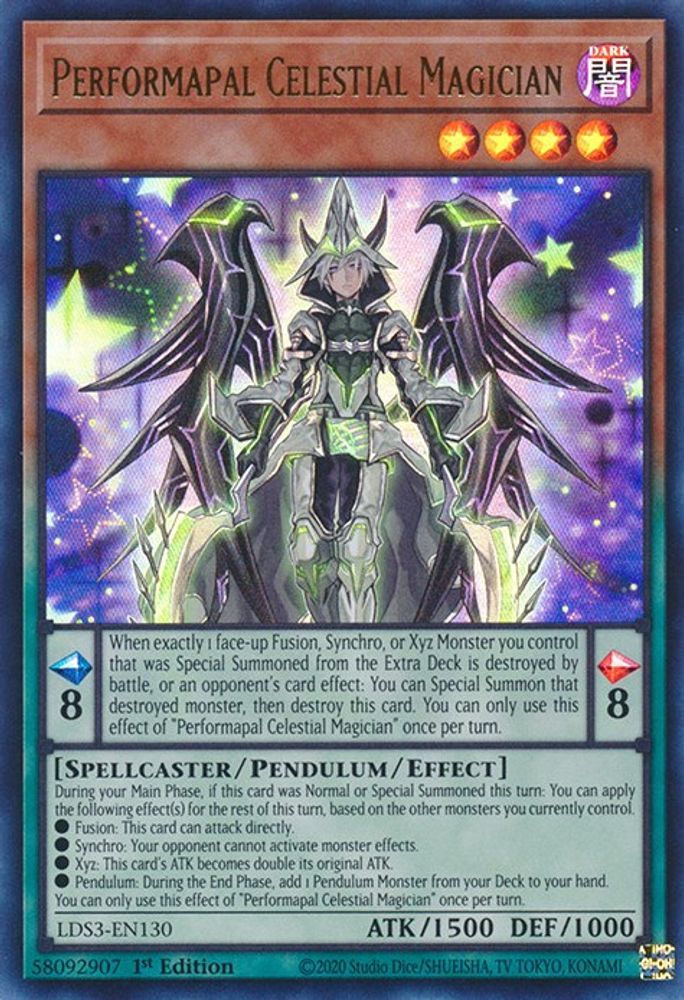 Performapal Celestial Magician (LDS3-EN130) - Ultra Rare