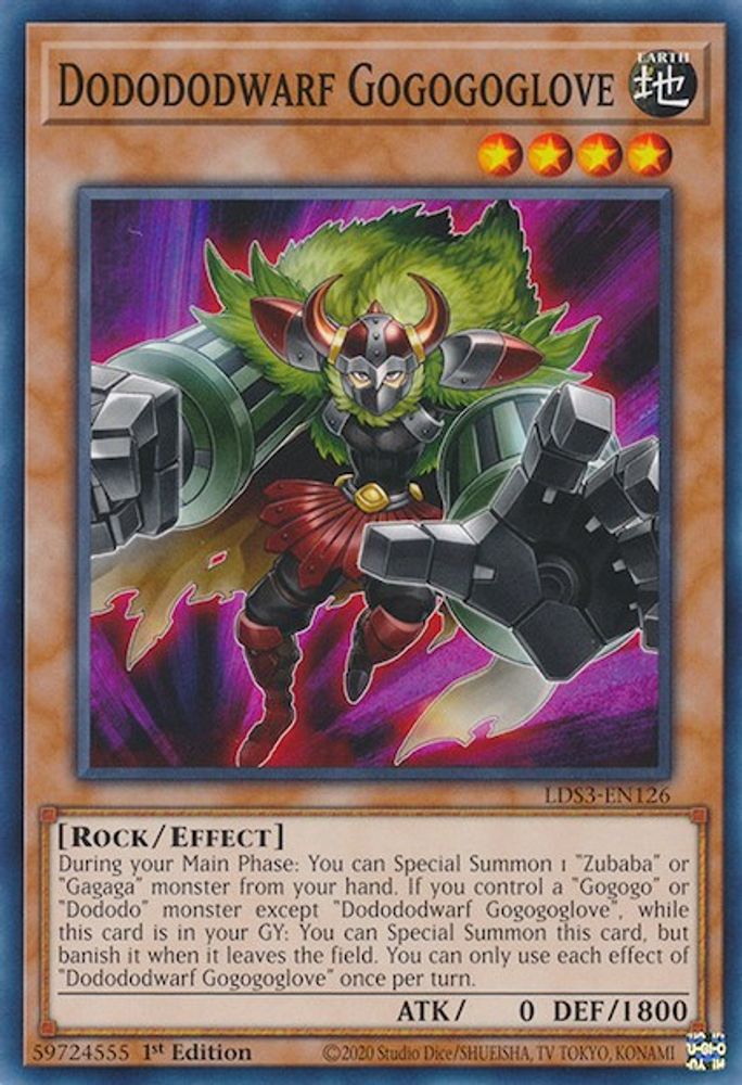 Dodododwarf Gogogoglove (LDS3-EN126) - Common