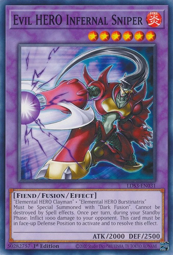 Evil HERO Infernal Sniper (LDS3-EN031) - Common