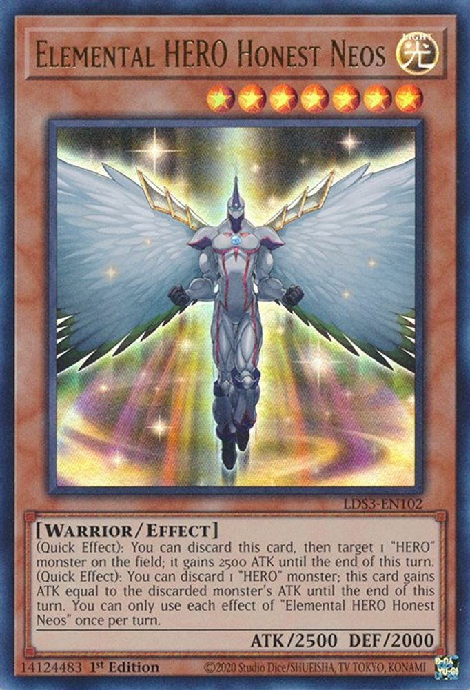 HÉROS Élémentaire Honnête Neos [LDS3-EN102] Ultra Rare 