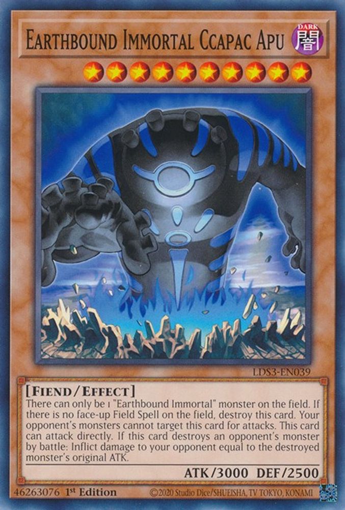 Earthbound Immortal Ccapac Apu (LDS3-EN039) - Common