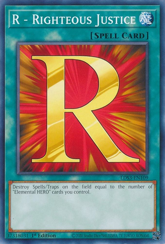 R - Righteous Justice (LDS3-EN109) - Common