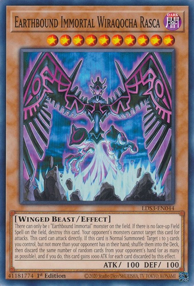 Earthbound Immortal Wiraqocha Rasca (LDS3-EN044) - Common