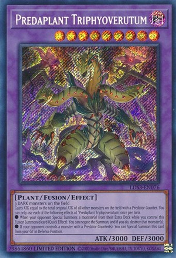 Predaplant Triphyoverutum (LDS3-EN076) - Secret Rare