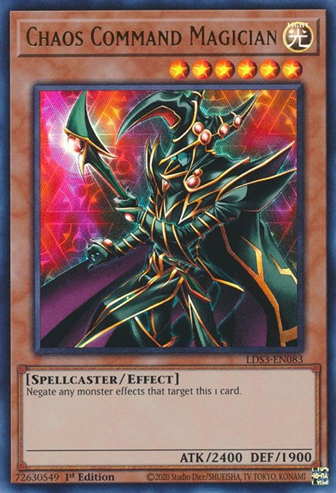 Magicien du Commandement du Chaos [LDS3-EN083] Ultra Rare 