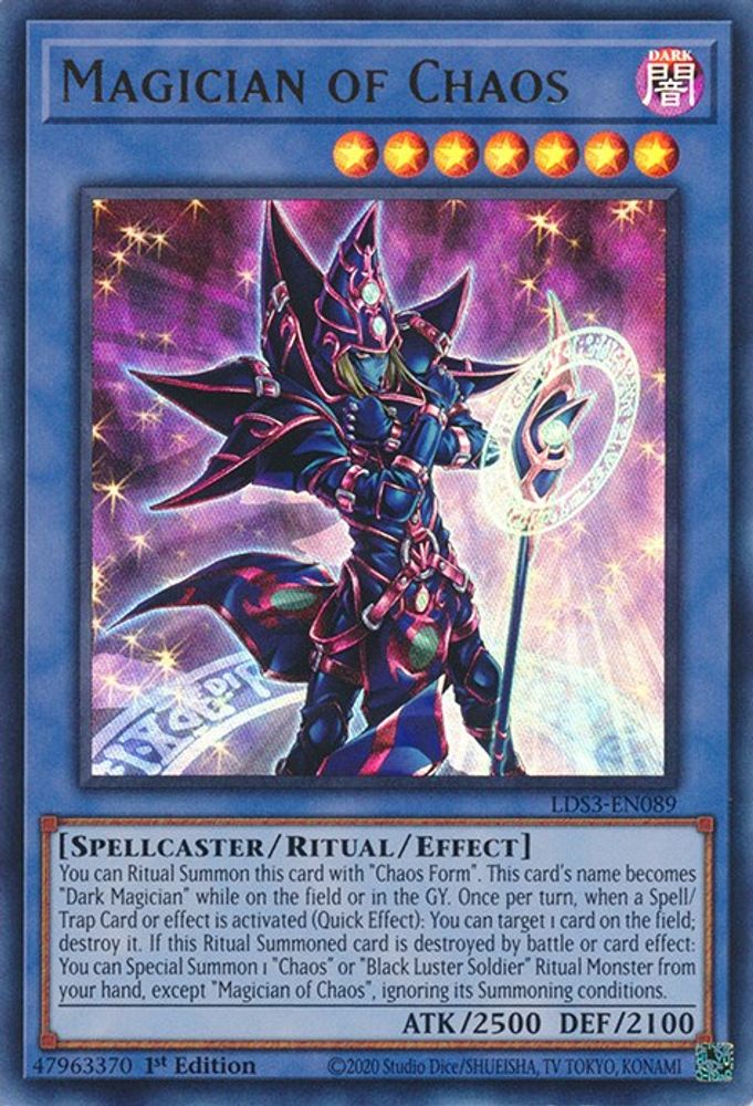 Magician of Chaos (LDS3-EN089) - Ultra Rare