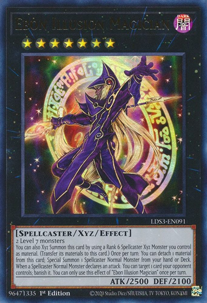 Ebon Illusion Magician (LDS3-EN091) - Ultra Rare