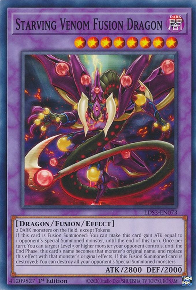 Dragon de fusion venin affamé [LDS3-EN073] Commun 