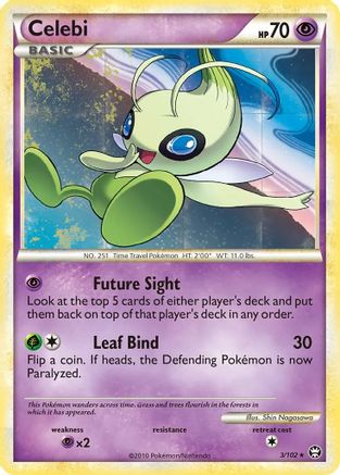 Celebi (3/102) (exclusivité du film) [HeartGold &amp; SoulSilver : Triumphant] 