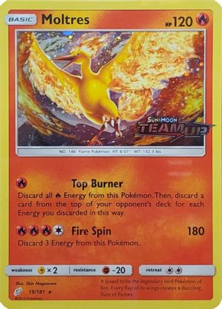 Moltres (Team Up Stamped) 019/181  - Holofoil - Promo