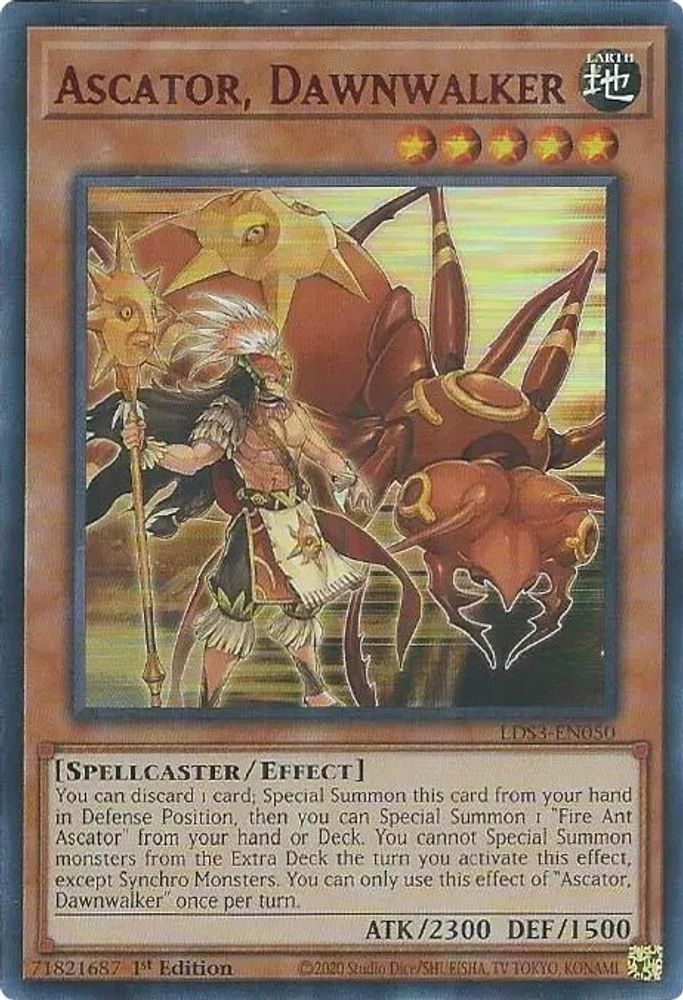 Ascator, Dawnwalker (Red) (LDS3-EN050) - Ultra Rare