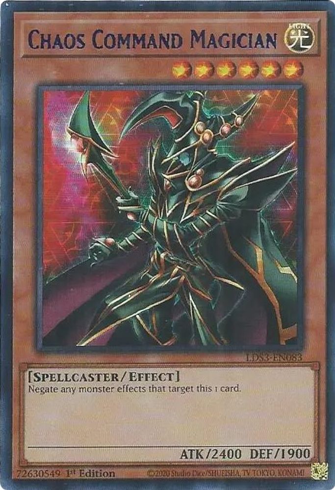Chaos Command Magician (Blue) (LDS3-EN083) - Ultra Rare