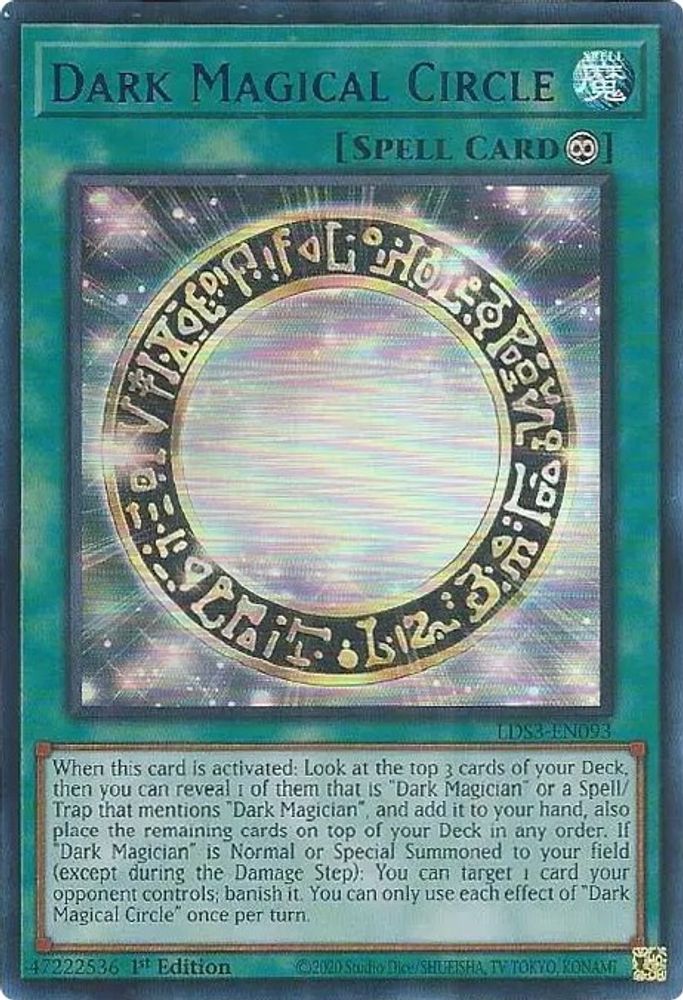 Dark Magical Circle (Blue) (LDS3-EN093) - Ultra Rare
