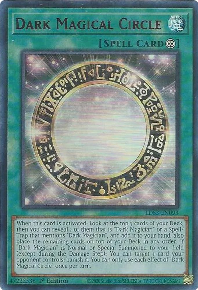 Dark Magical Circle (Red) (LDS3-EN093) - Ultra Rare