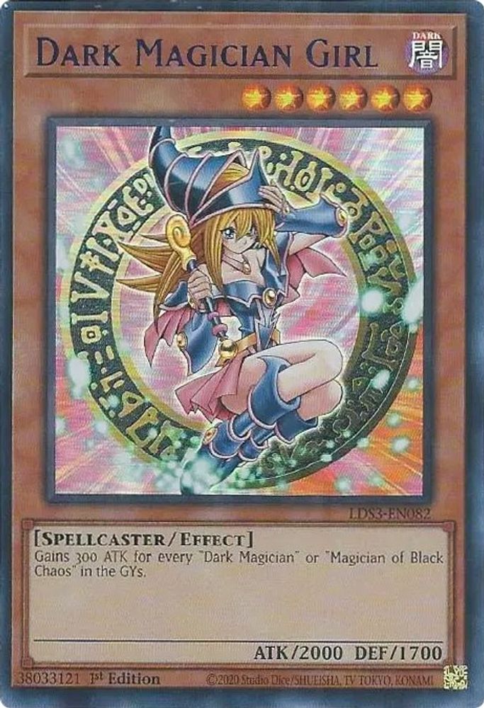 Dark Magician Girl (Blue) (LDS3-EN082) - Ultra Rare