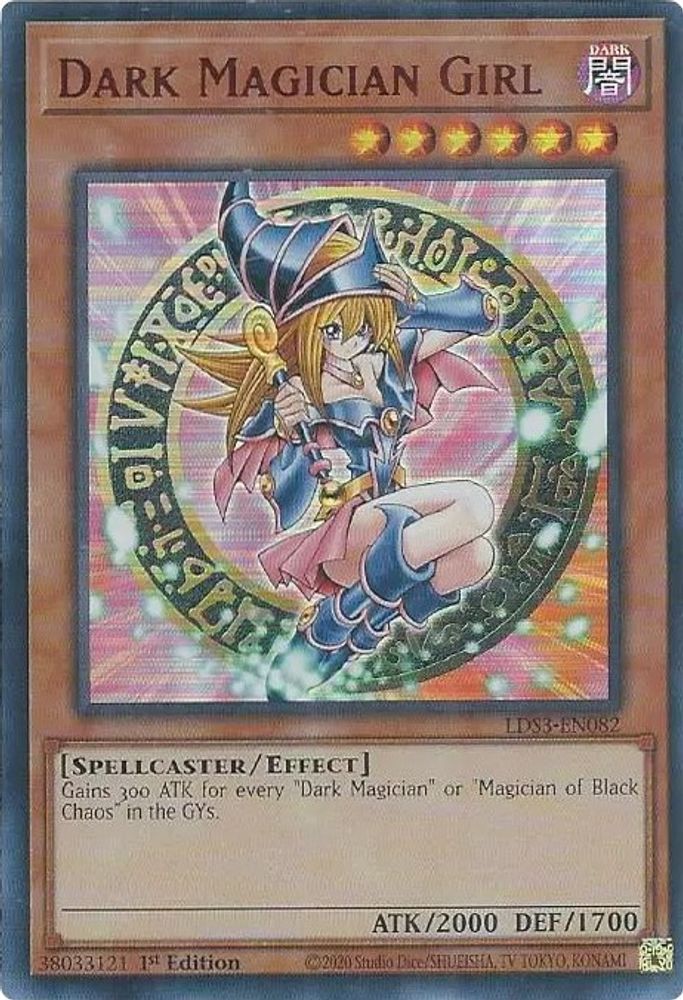 Dark Magician Girl (Red) (LDS3-EN082) - Ultra Rare
