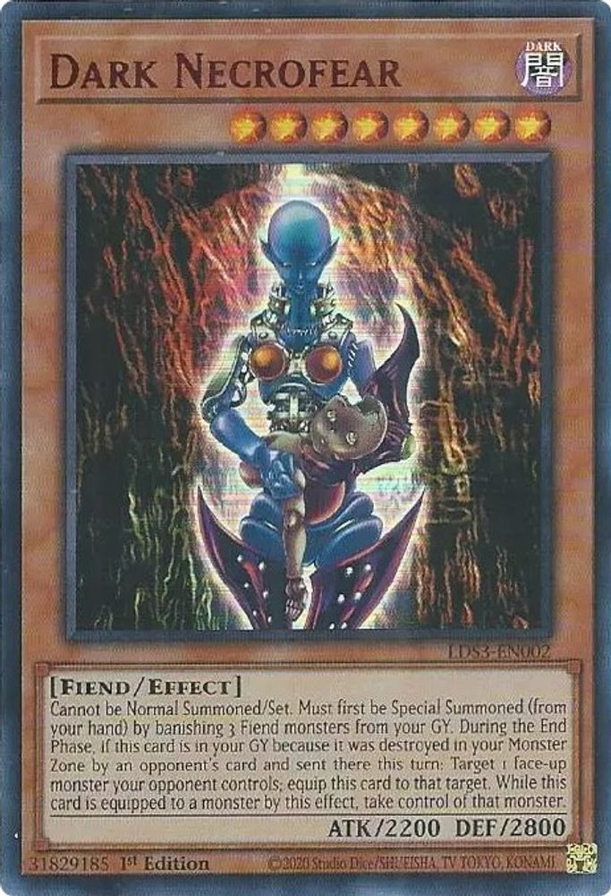 Dark Necrofear (Red) (LDS3-EN002) - Ultra Rare