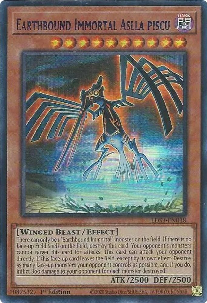 Earthbound Immortal Aslla Piscu (Blue) (LDS3-EN038) - Ultra Rare