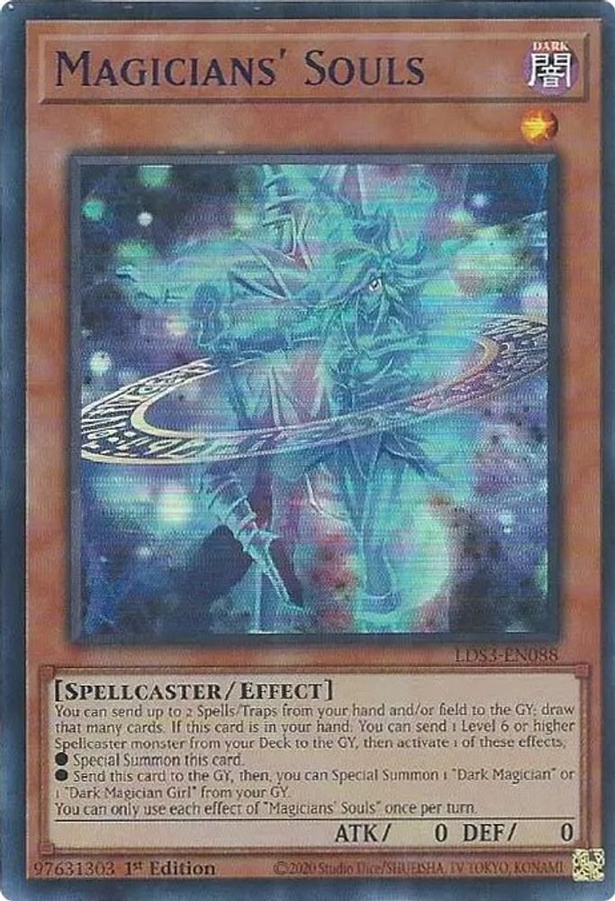 Magicians' Souls (Blue) (LDS3-EN088) - Ultra Rare