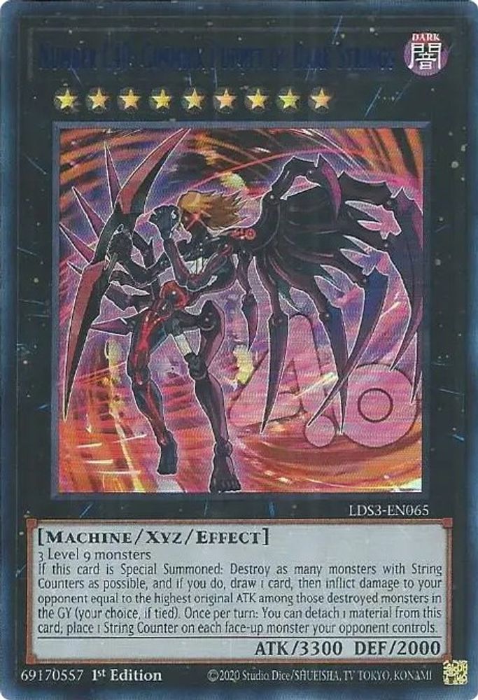 Numéro C40 : Marionnette Gimmick de cordes sombres (bleu) [LDS3-EN065] Ultra rare 