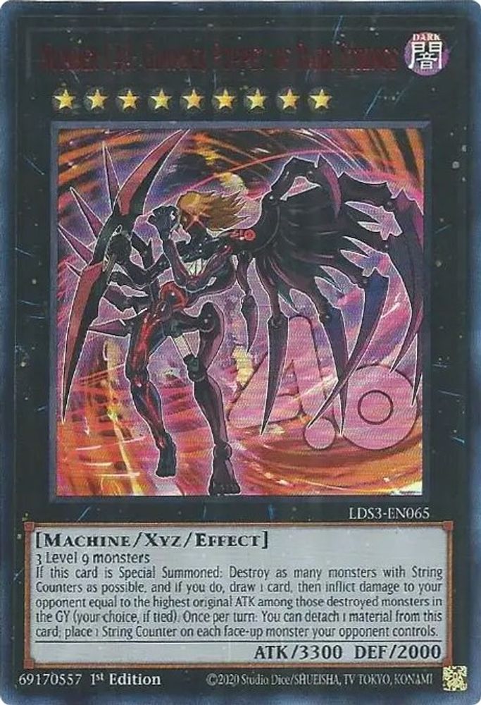 Numéro C40 : Marionnette Gimmick de cordes sombres (rouge) [LDS3-EN065] Ultra rare 