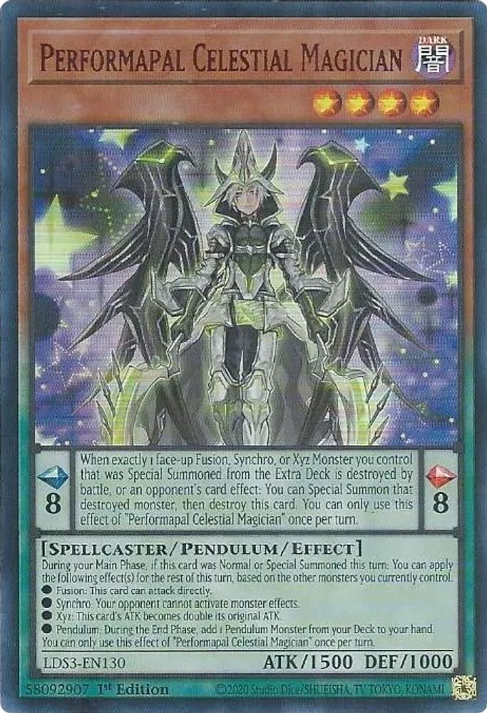 Performapal Celestial Magician (Red) (LDS3-EN130) - Ultra Rare
