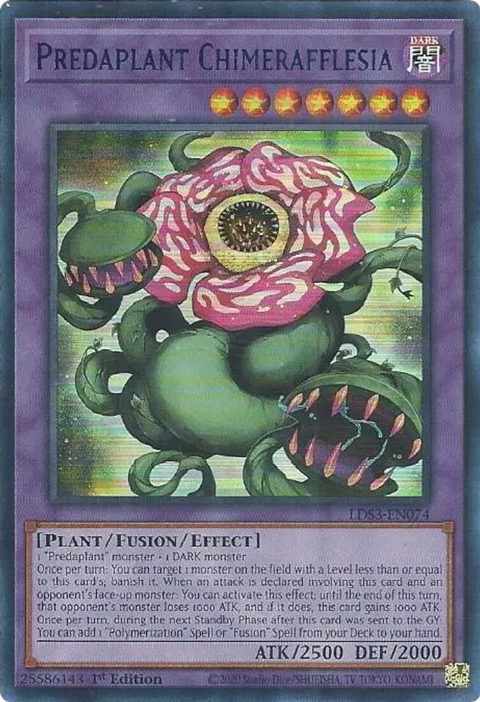 Predaplant Chimerafflesia (Blue) (LDS3-EN074) - Ultra Rare