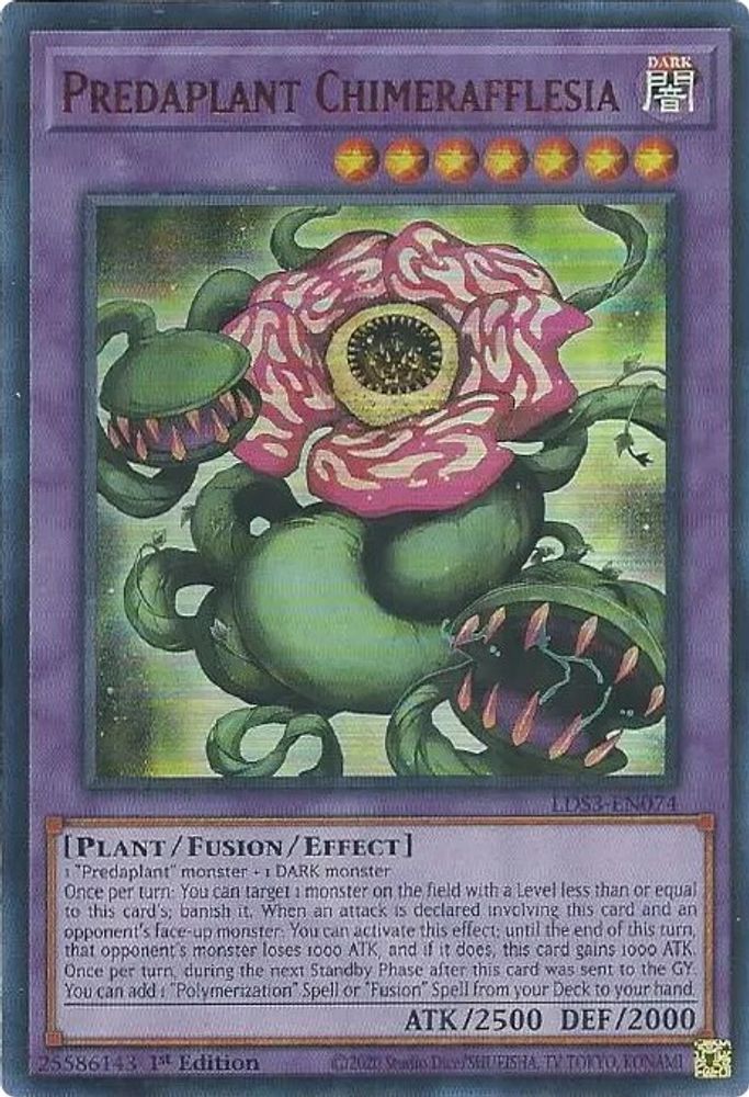 Predaplant Chimerafflesia (Red) (LDS3-EN074) - Ultra Rare