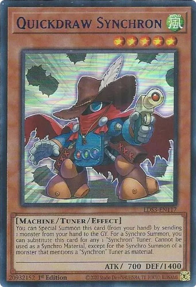 Quickdraw Synchron (Bleu) [LDS3-EN117] Ultra Rare 