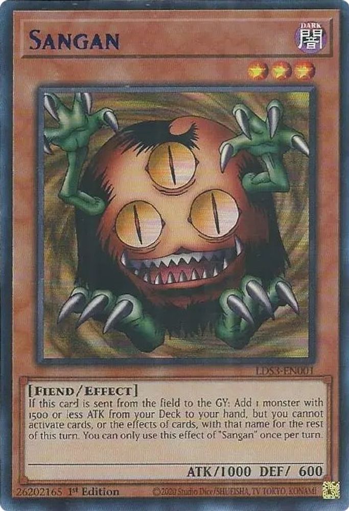Sangan (Blue) (LDS3-EN001) - Ultra Rare
